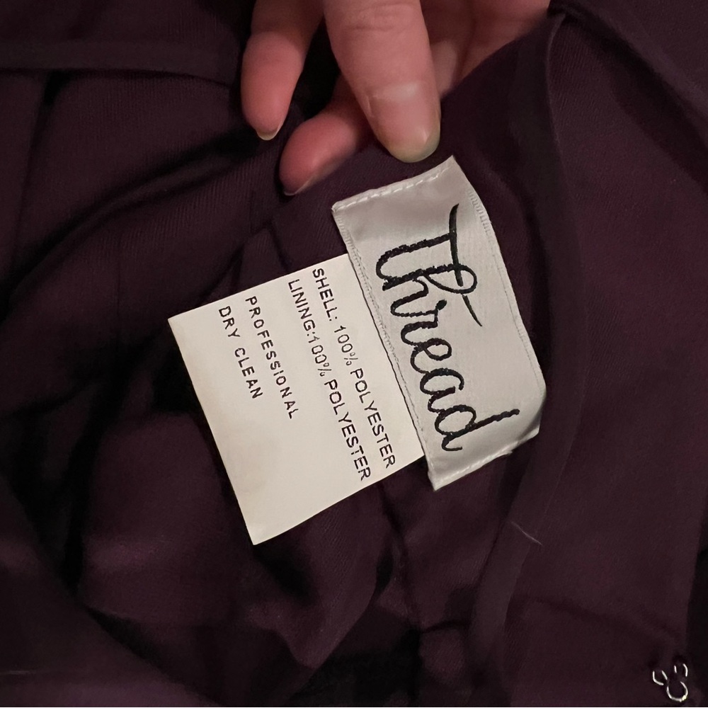 Aubergine/Purple Dessy Bridesmaid Dress, Size 2 - Picture 8 of 8